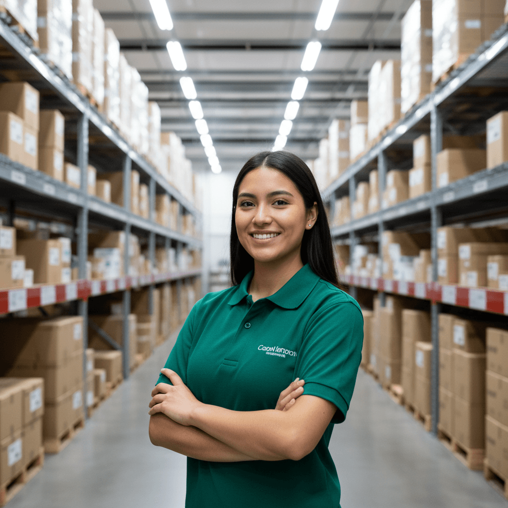 Produtora em armazém